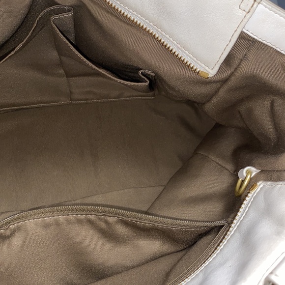 Coach White leather vintage satchel purse - Picture 8 of 14